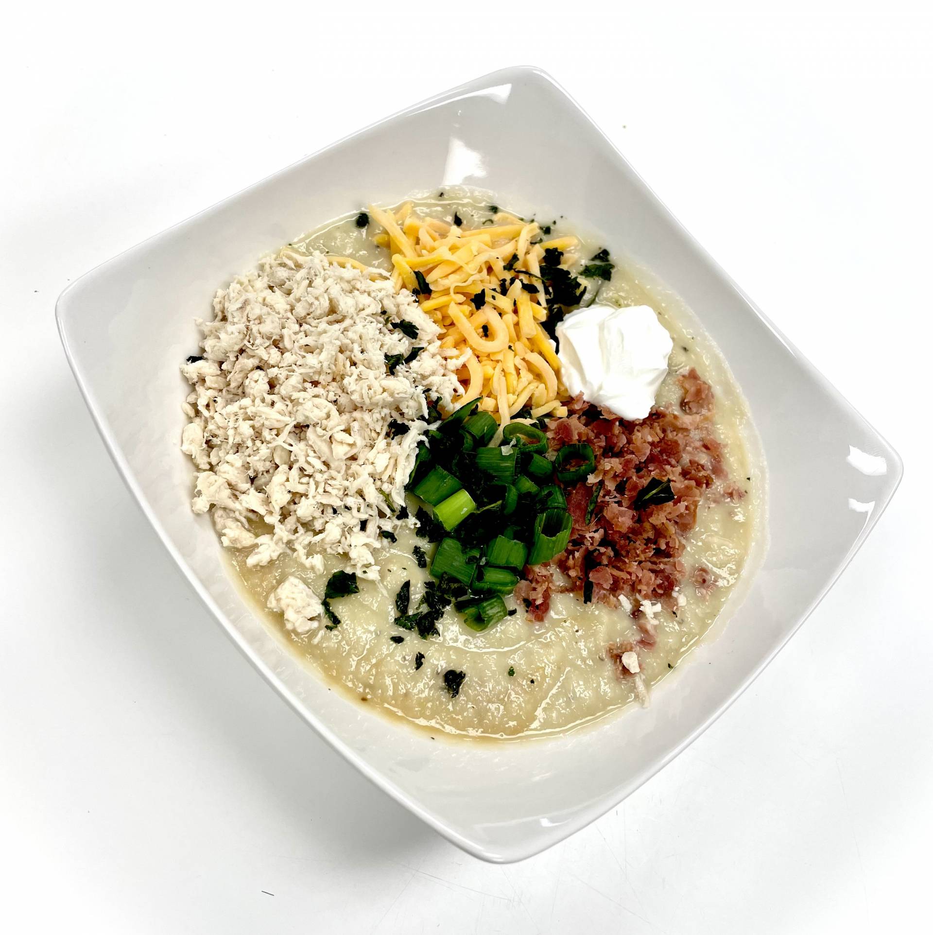 Loaded Hearty Cauliflower Soup - Keto