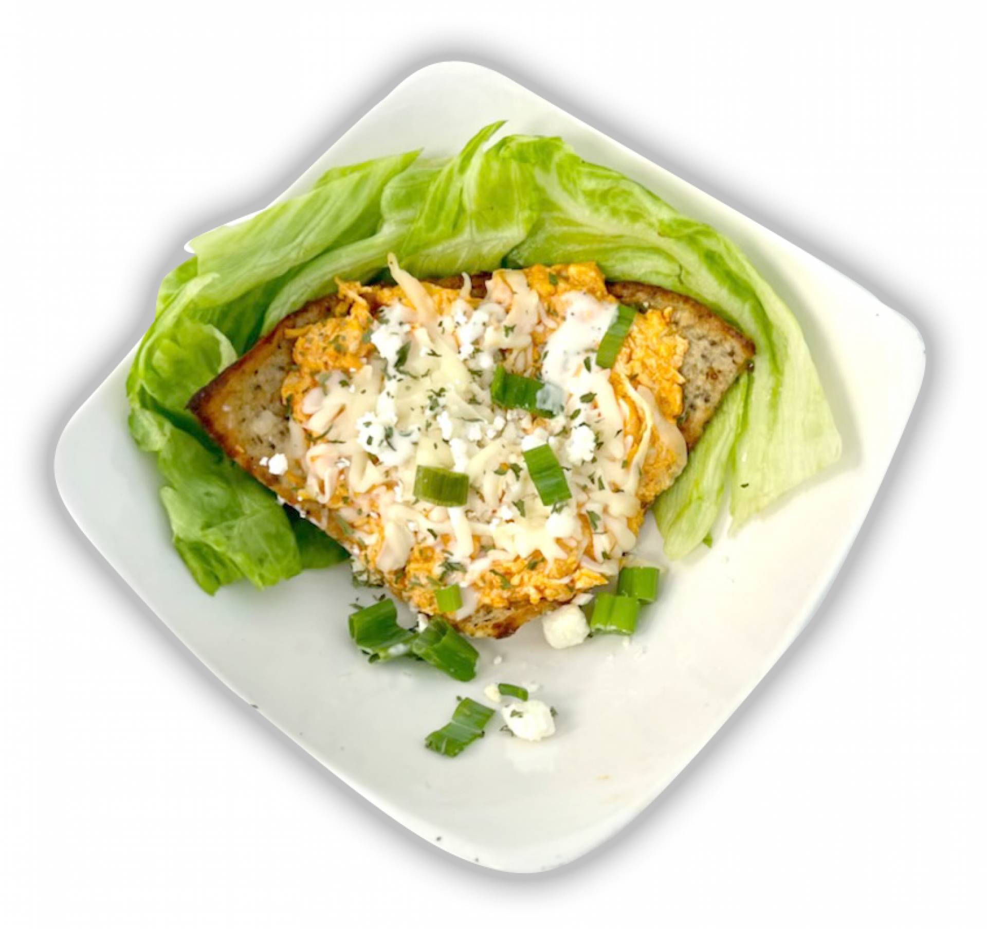 Buffalo Chicken Pizza with a Cauliflower Crust Optavia Approved Healthy Portions Meal Co.