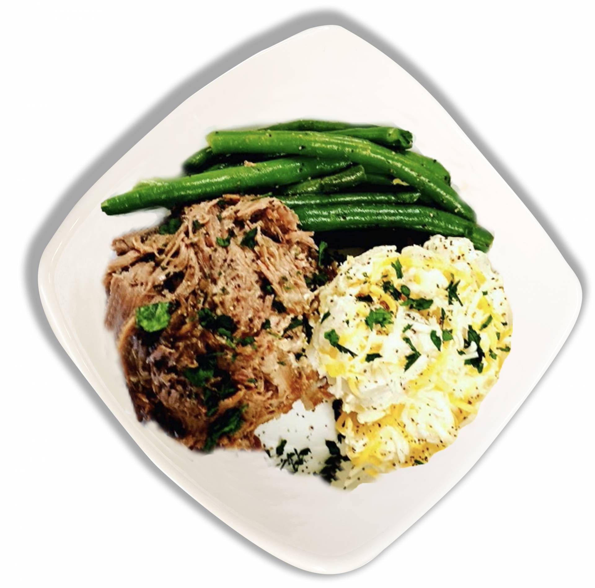 Roast Beef and Gravy with Cauliflower Mashed Potatoes - Paleo