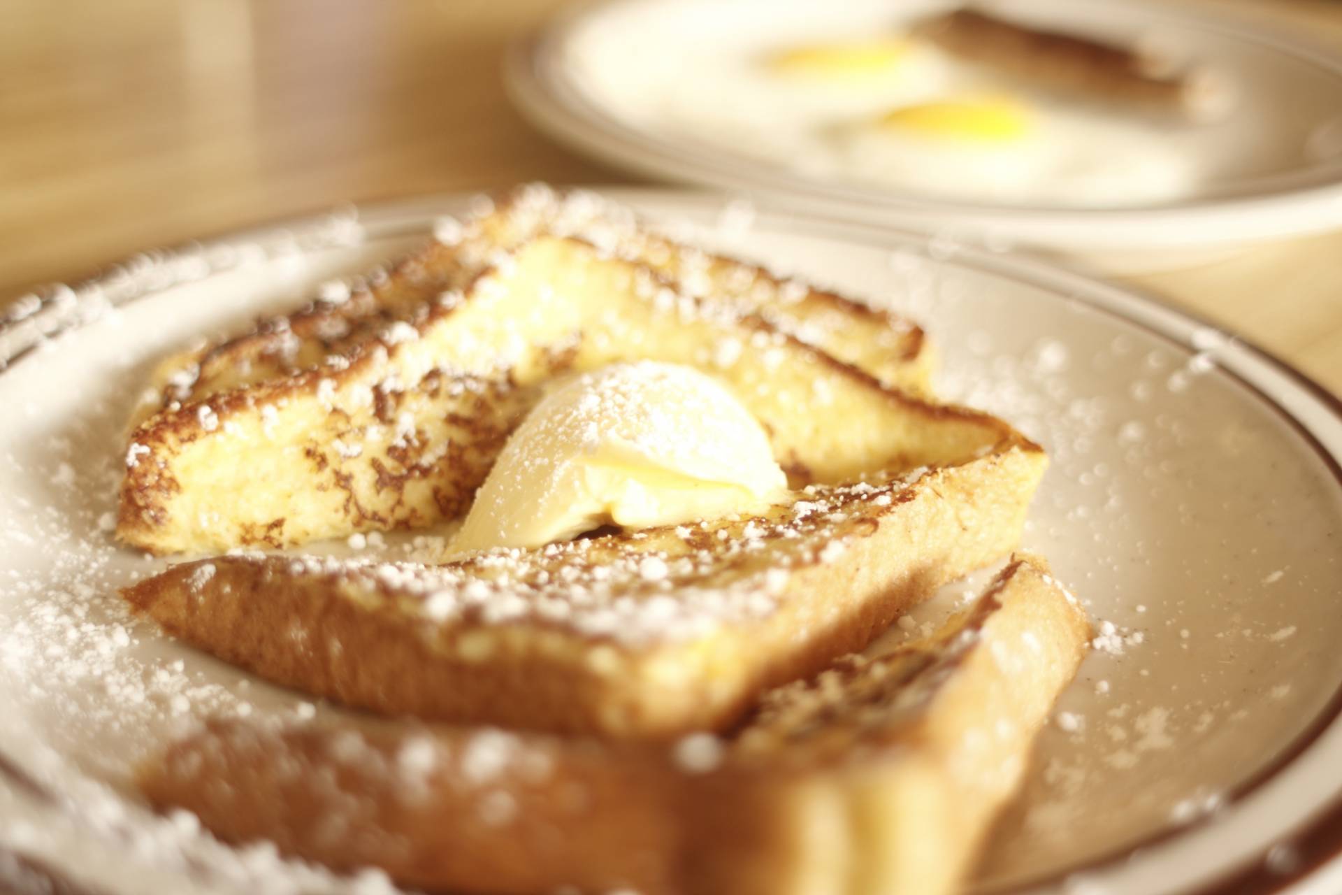 French Toast with Syrup and Sausage Links