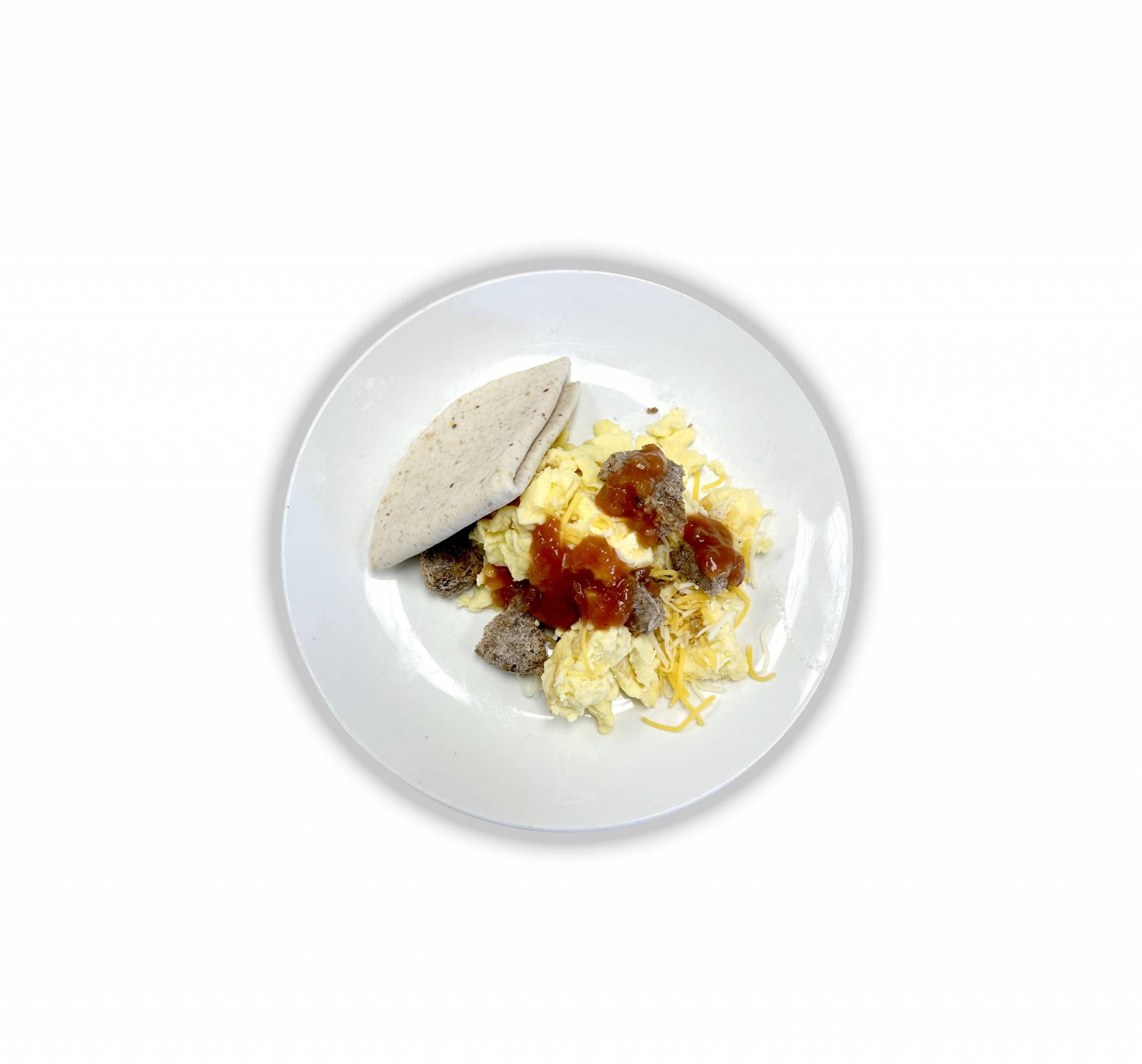 Breakfast Burrito with Salsa -