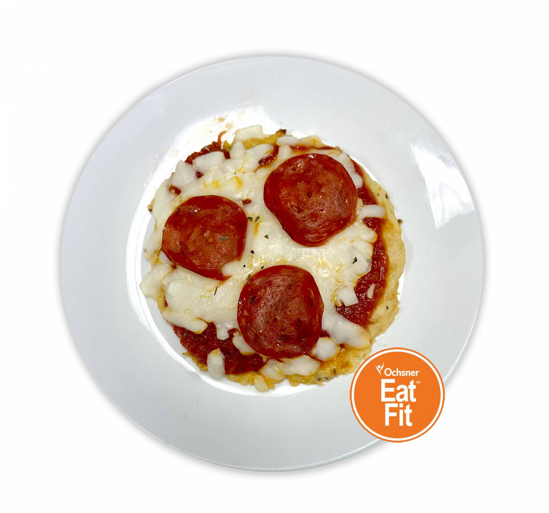 Pepperoni Pizza on a 0 Net Crust Low Fat Healthy Portions Meal Co.