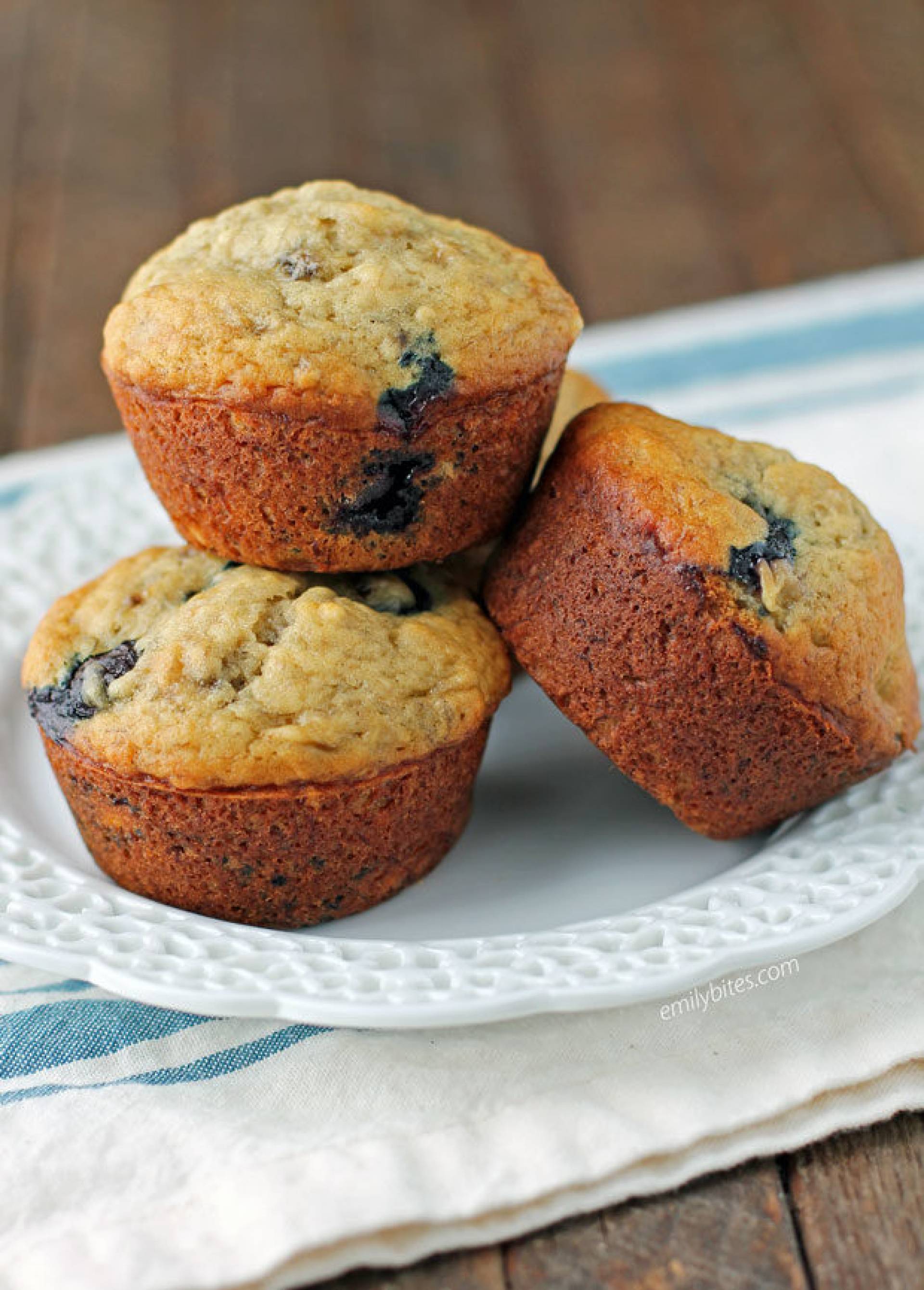 Blueberry Muffins with a Turkey Sausage Patty