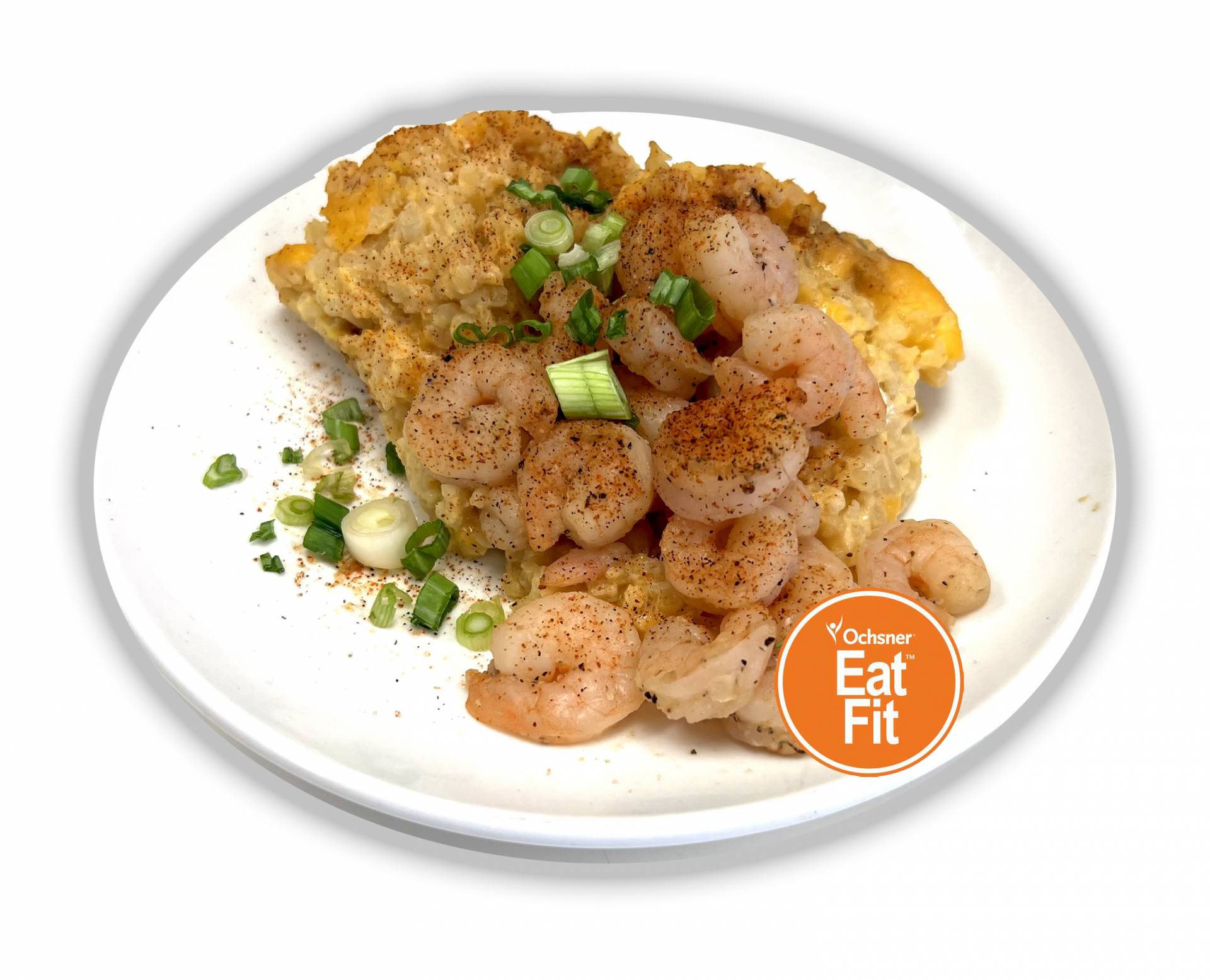 BBQ Shrimp and Cauliflower Mashed Potatoes - Paleo