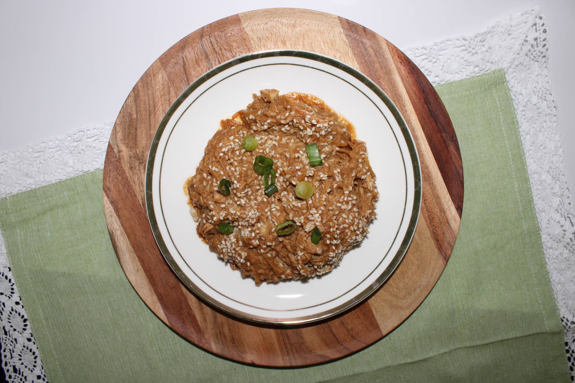 Chicken Lo Mein with Heart of Palm Noodles, Vegan Sugar Free Asian Sauce