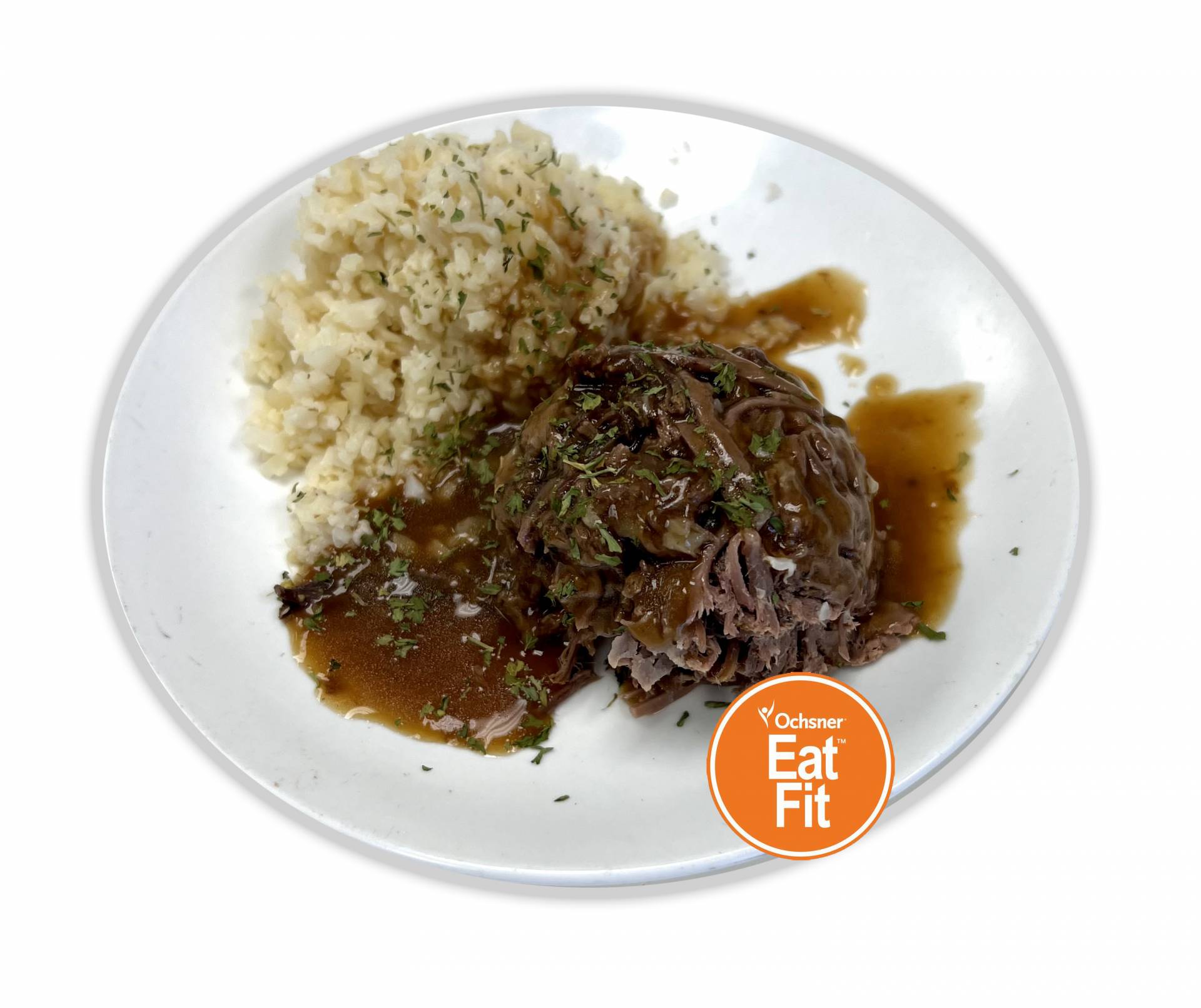 Sirloin Roast with Cauliflower Rice and Gravy - Low Fat