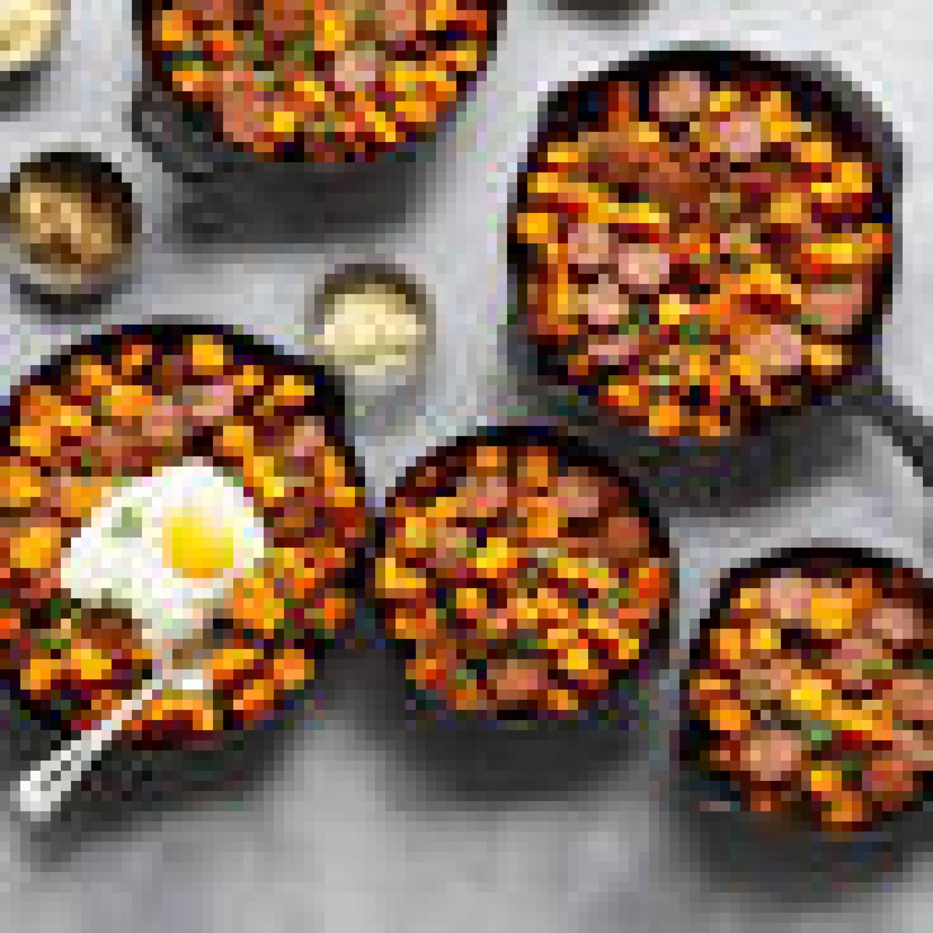 Chorizo Scrambled Egg Bowl with Sweet Potatoes, Peppers and Onions