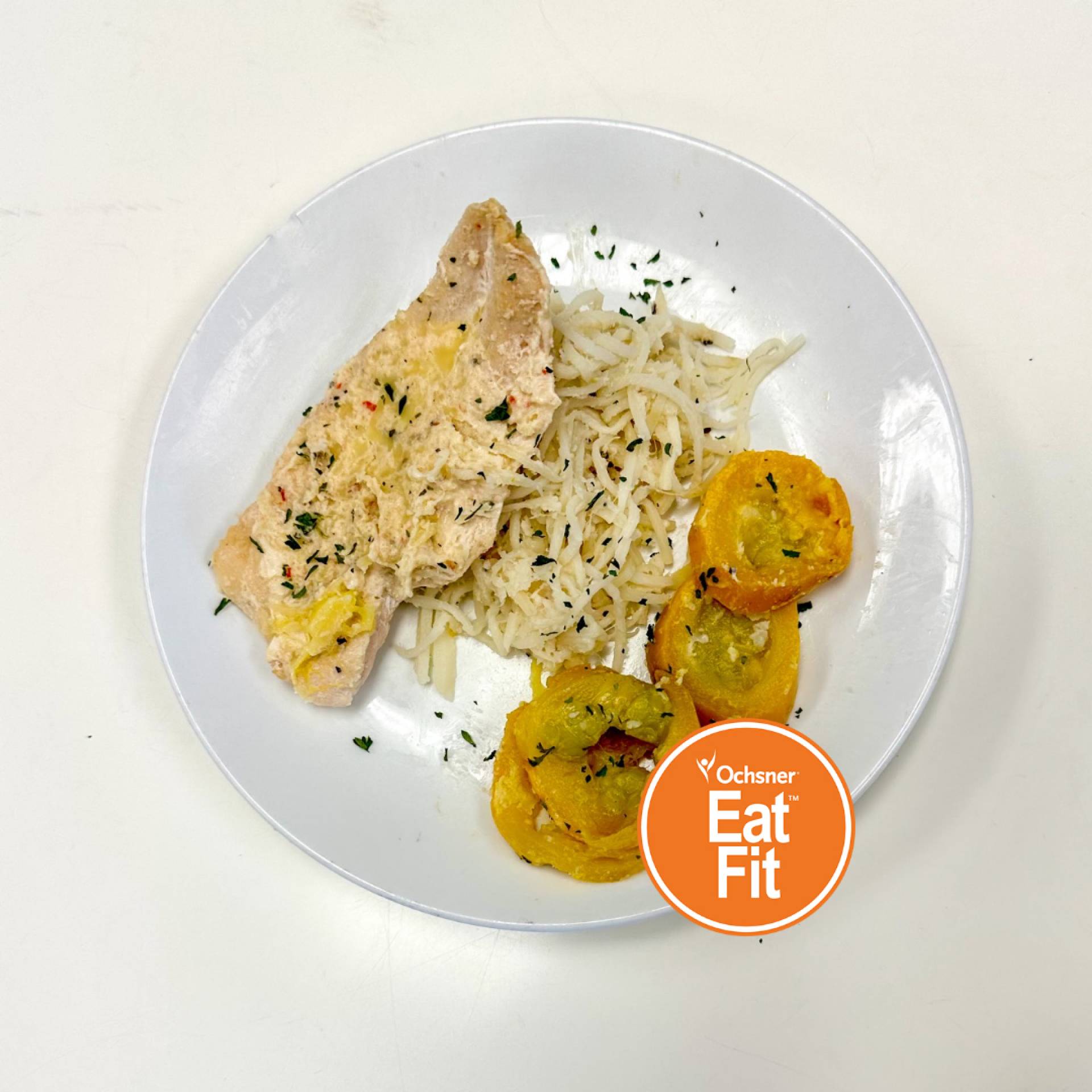 Lemon and Garlic Chicken Breast with Heart of Palm Noodles/Squash Low