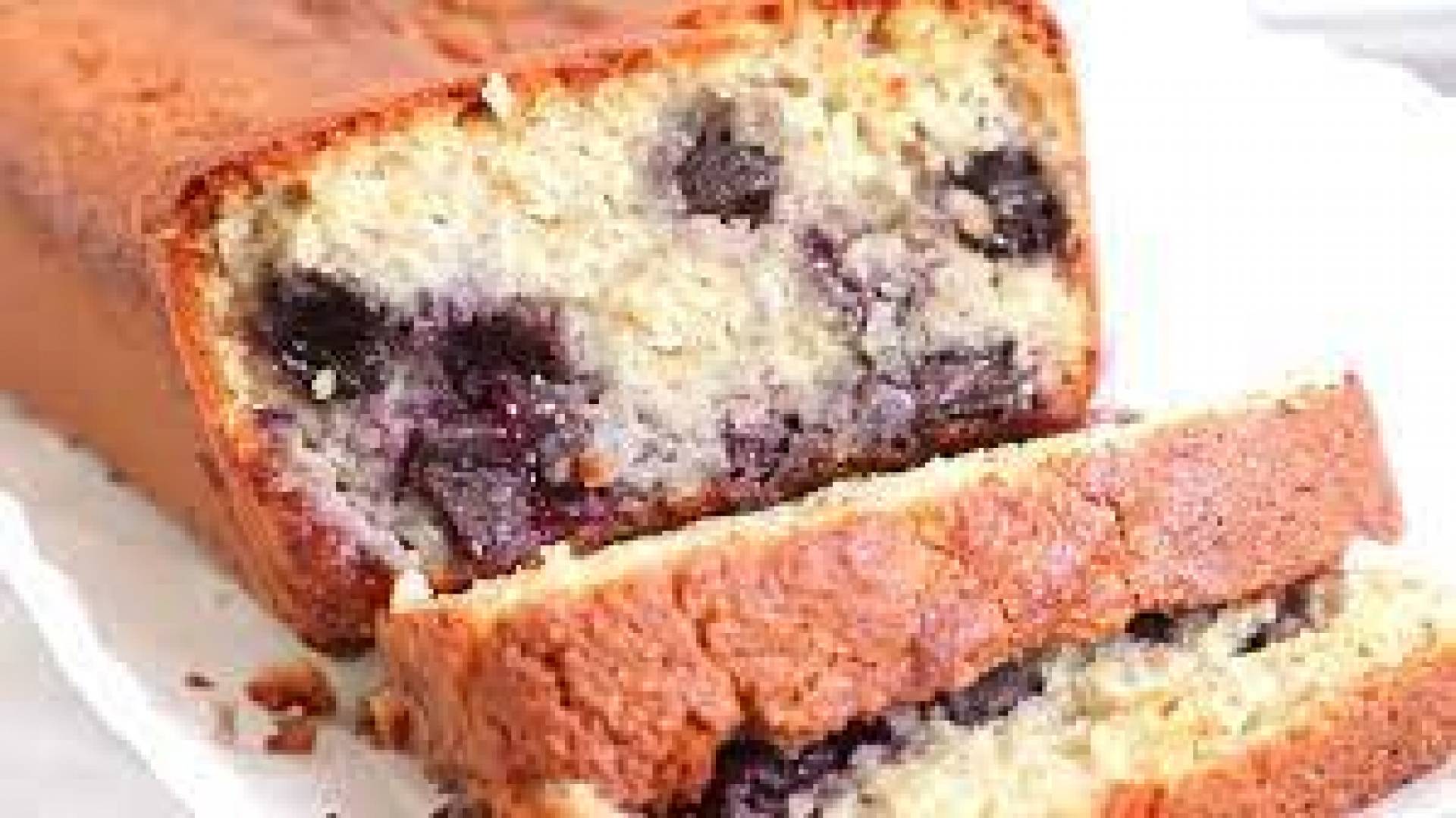Grain Free, Gluten Free Blueberry Pound Cake