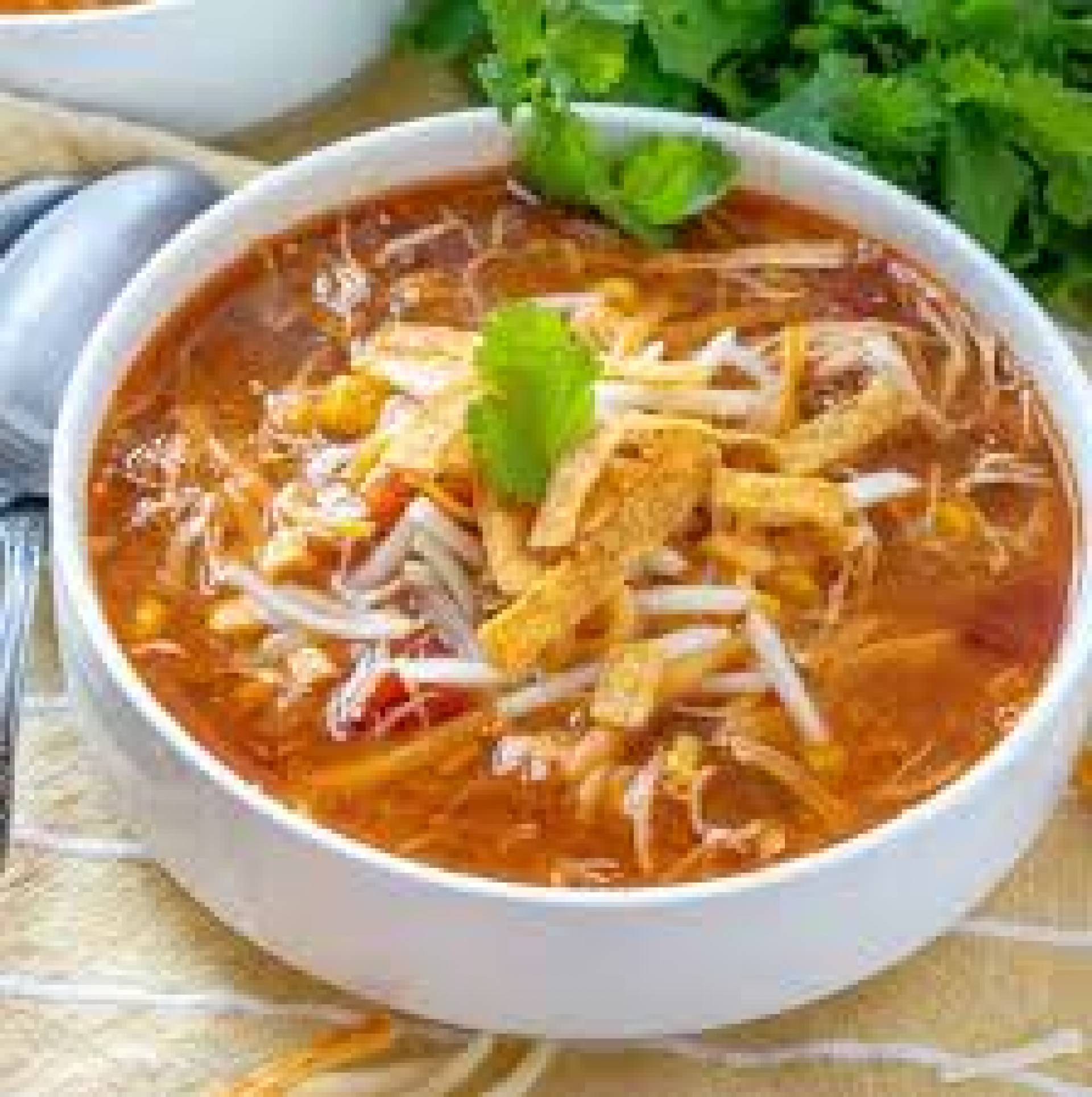 Chicken Tortilla Soup Pot Pie Soup