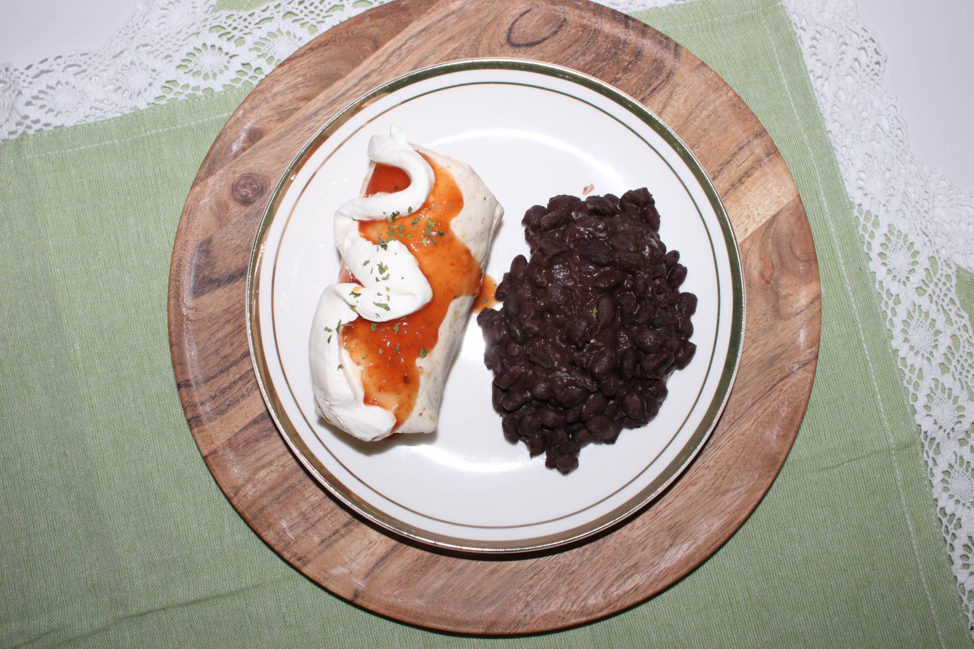 Grilled Shrimp Taco with Black Beans