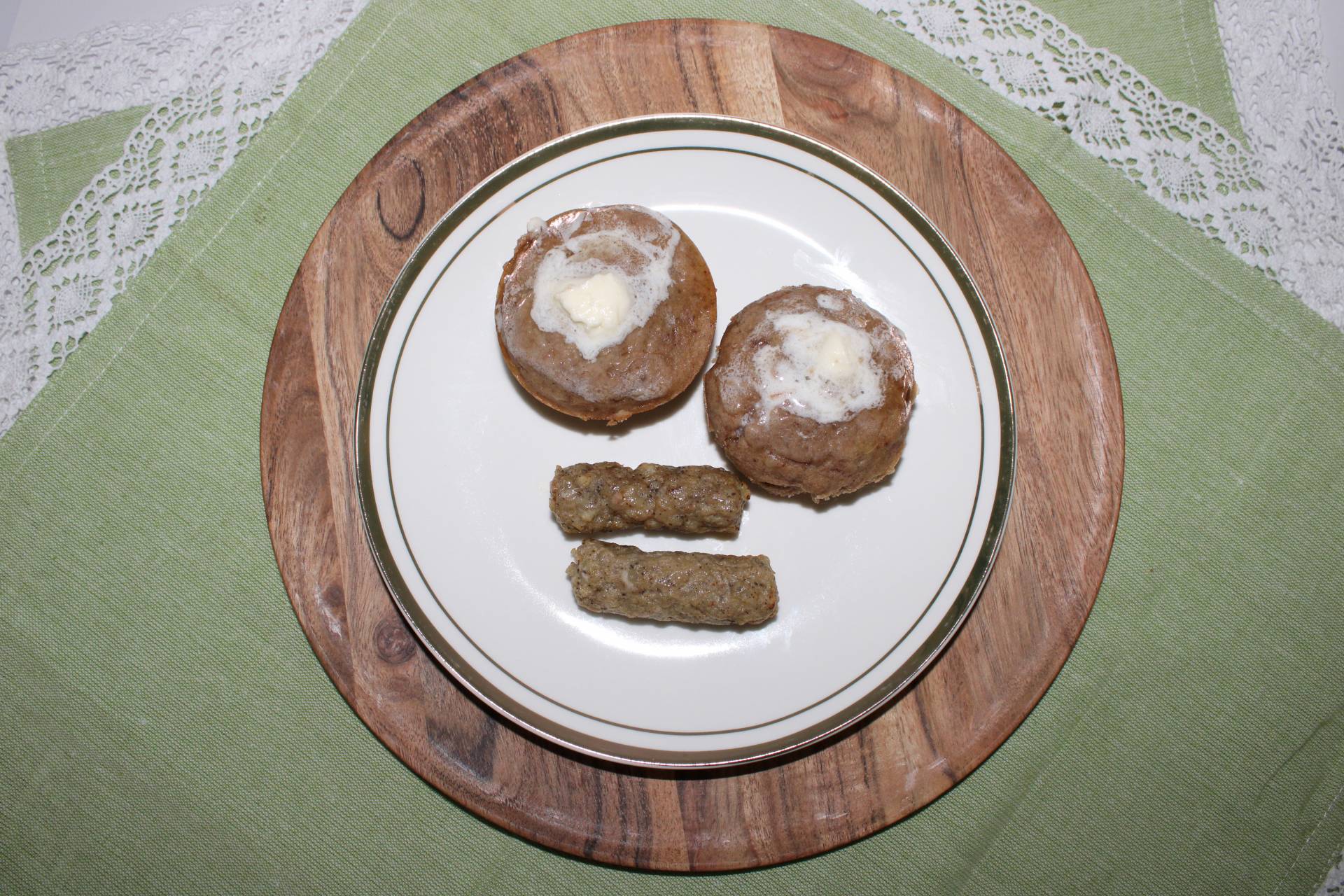 Banana Muffins with Sausage