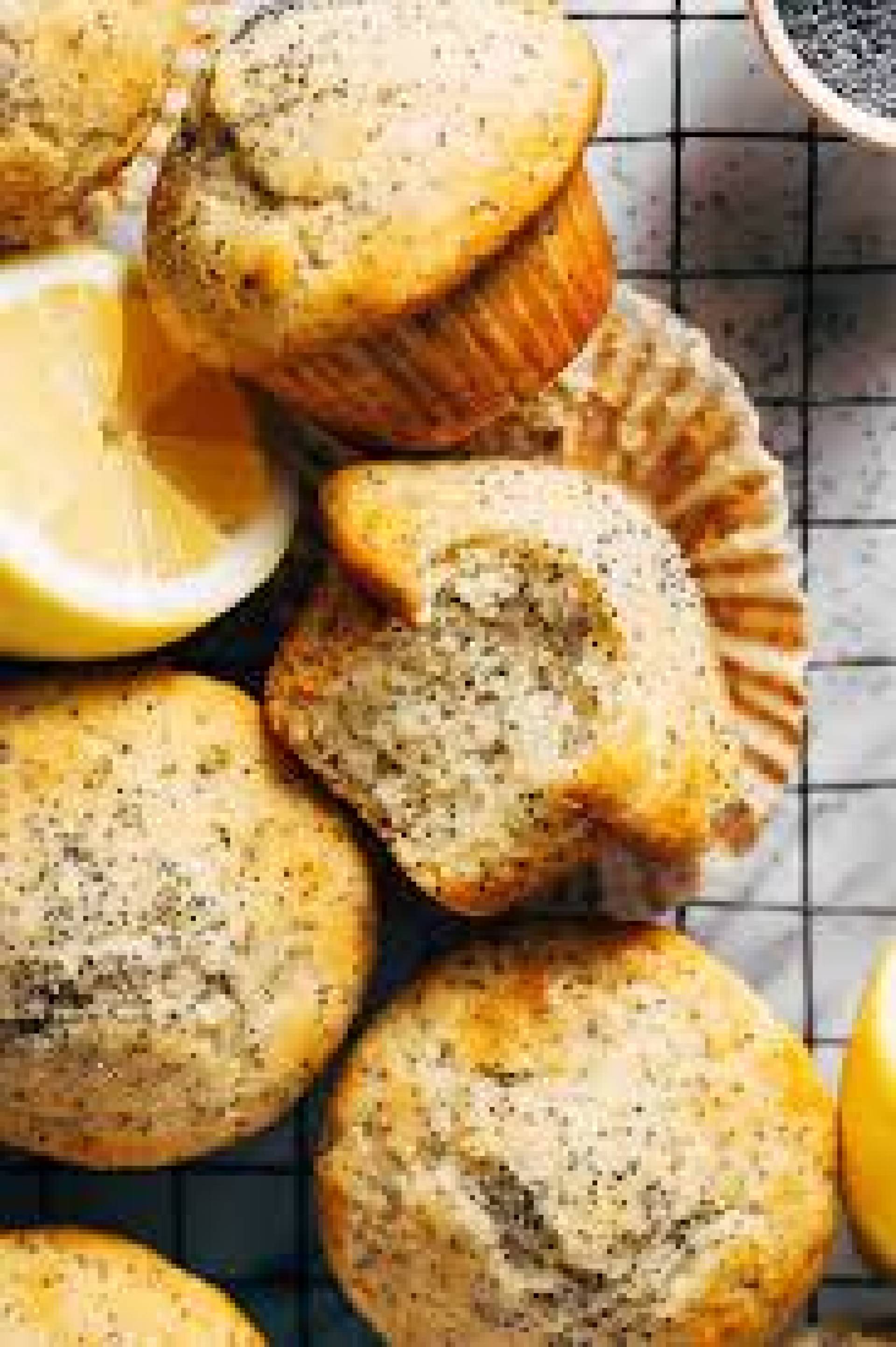 Lemon Poppyseed Muffin with Bacon